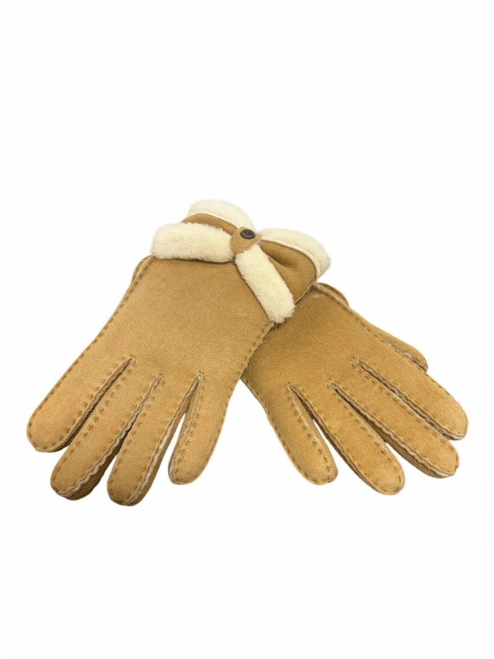 UGG Suede Winter Shearling Gloves - Small